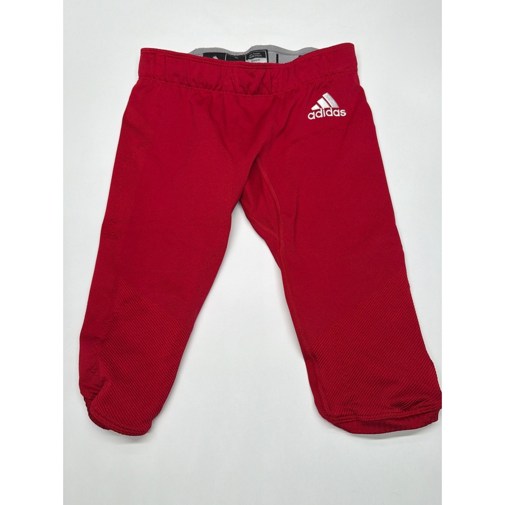 Adidas Men's Primeknit Football Pants Non Integrated (No Pads) Size Large Red‎